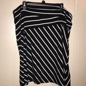 5 for 25 Striped Midi Skirt